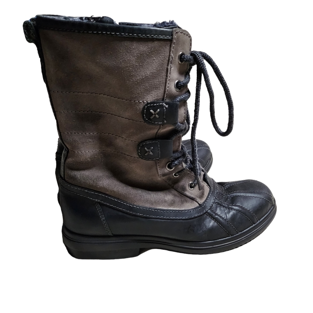 Clarks Artisan Women's Leather Wool Winter Snow Duck Boots Size 8M